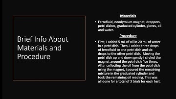 Using Nanotechnology to Clean Up Oil spills
