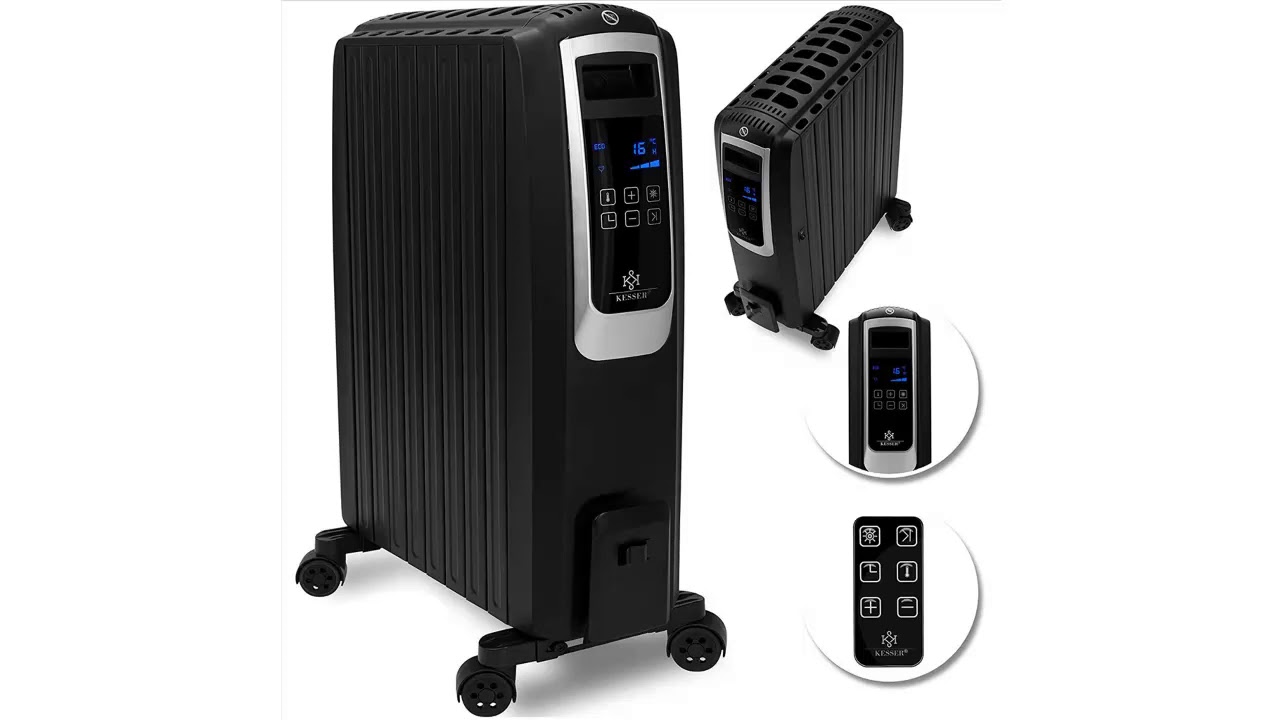 Mobil Öl Radiator 24h Timer KESSER® Ölradiator 2500W Elektrische Heizung Heizkörper Elektroheizung energiesparend mit Display WiFi App & Fernbedienung Touchscreen Thermostat & Überhitzungsschutz Mobil Öl Radiator 24h Timer KESSER® Ölradiator 2500W Elektrische Heizung Heizkörper Elektroheizung energiesparend mit Display WiFi App & Fernbedienung Touchscreen Thermostat & Überhitzungsschutz