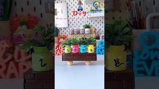 DIY Mini Love Planters 🌿💖 | Cute Handmade Desk Decor Craft| #diy #craft #viral