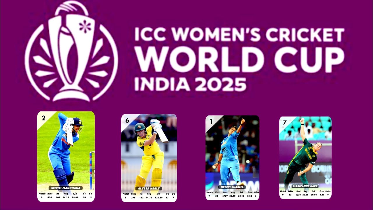 ICC WOMEN'S ODI CRICKET WORLD CUP 2025 TOP PERFORMERS