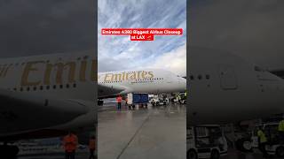 Emirates A380 Biggest Airbus Closeup at LAX Airport #airbusa380 #emirates #planespotting #plane #lax