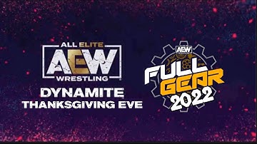 AEW Dynamite Intro after AEW Full Gear IV (2022)