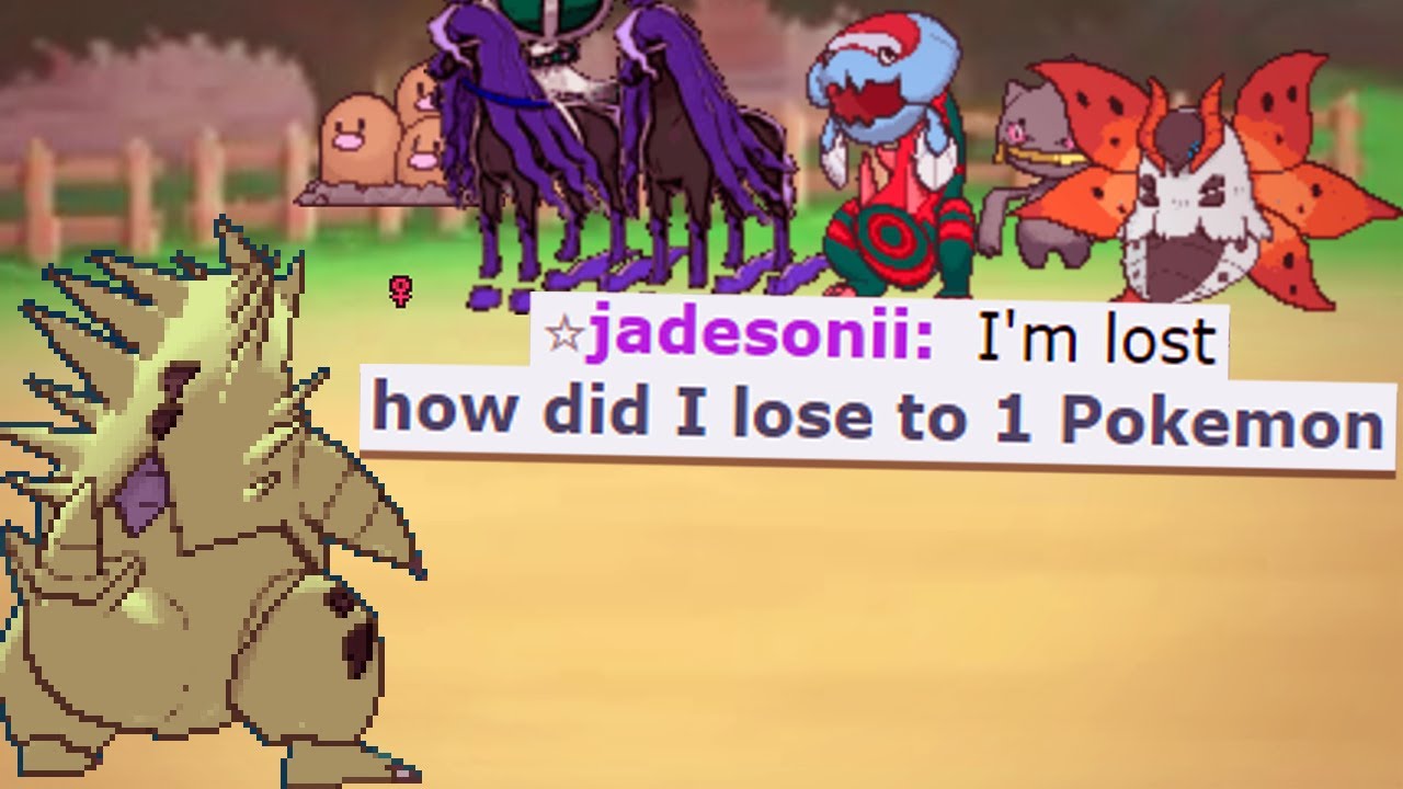 When you sweep Pokemon players with 1 Tyranitar