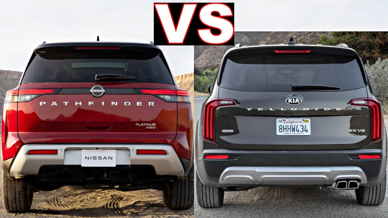 2022 Nissan Pathfinder Vs Kia Telluride 2021 Family SUVs Nissan 