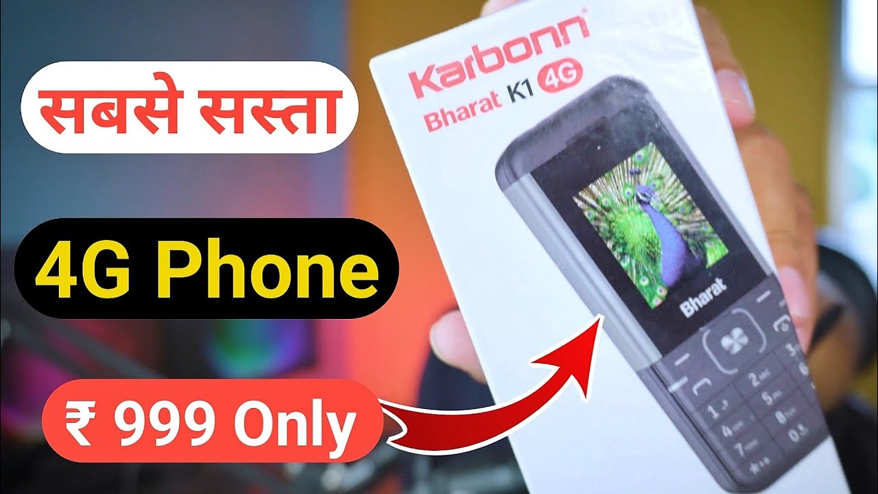 cheapest-4g-phone-karbonn-bharat-k1-4g-4g-phone-under-1k-youtube