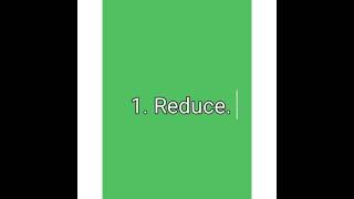 The Three R’s of Recycling – Reduce,Re-use,Recycle