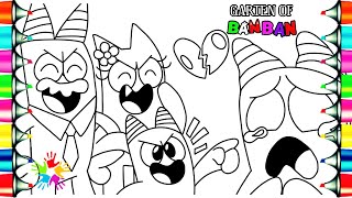 EVIL BANBAN SAD ORIGIN STORY / GARTEN of BANBAN 4 Coloring Pages / Electro-Light - Symbolism [NCS] screenshot 2