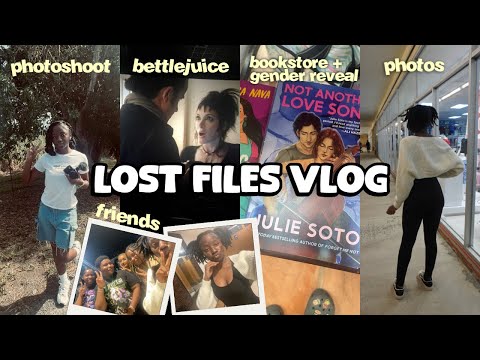 LOST FILES VLOG | photoshoot, bookstore, friends, bettlejuice, more