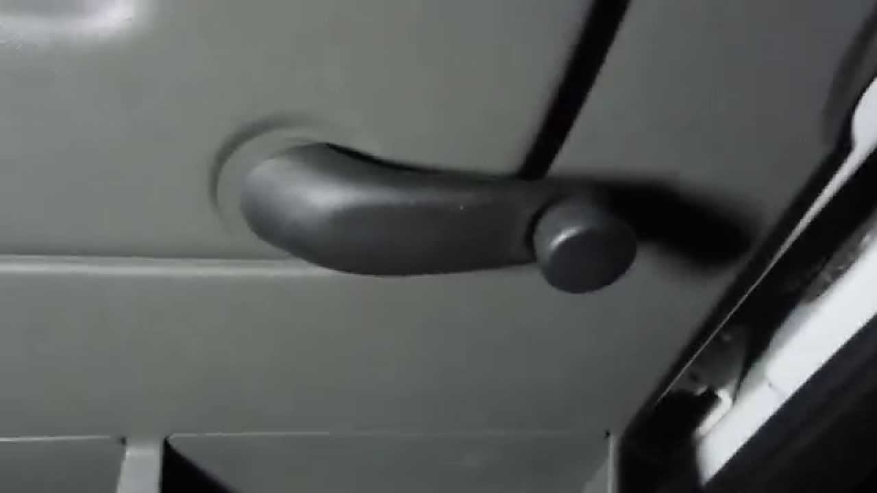 How To Remove Manual Window Handle how to remove car door window crank roll up handle - YouTube