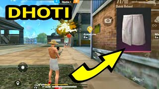 DHOTI CHALLENGE 😂 || FREE FIRE MONTAGE || TUNN screenshot 1