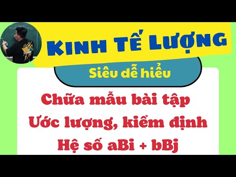 Video [ Kinh Tế Lượng ] Chữa mẫu bài tập ƯL, kiểm định hệ số... - youtube