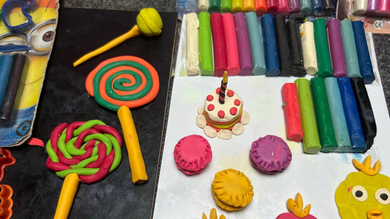 العاب صلصال | عملنا أكبر مصاصة ملونة في البيت 🍭😱 