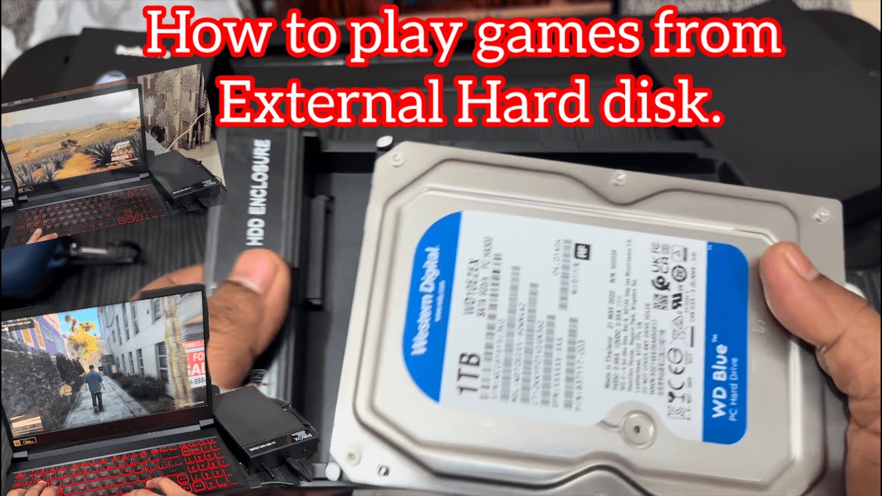 How to Play games from External Hard Disk & Pen drive & Memory card ...