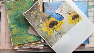 Art Process Step 3 Adding a focal point using our collage papers