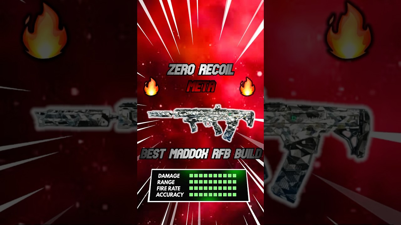 🚨META🚨 MADDOX RFB BUILD HAS  ZERO RECOIL ON REBIRTH ISLAND 👑🔥 (BEST MADDOX RFB LOAODUT) #shorts