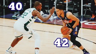 Devin Booker and Kris Middleton NBA finals Kobe shotmaking duel!!
