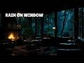 Rain Sound in Forest ⛈️ Heavy Rain on Window for Deep Sleep | Calm Rainy Night