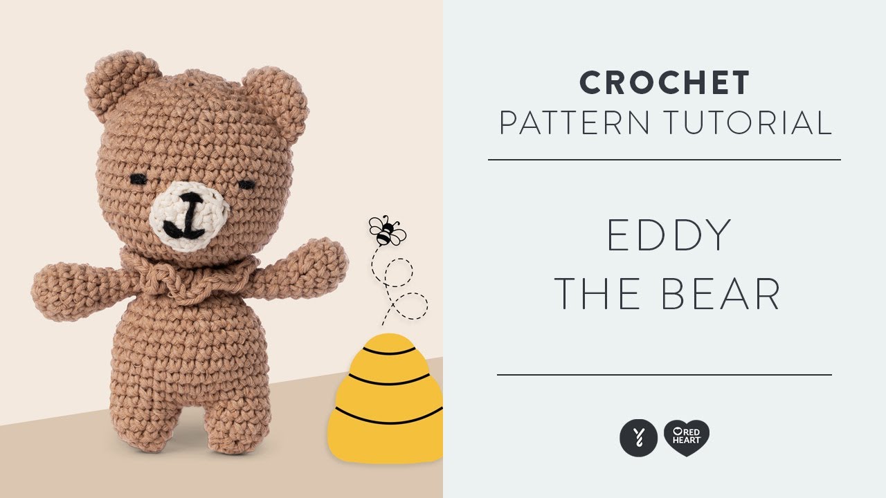 Red Heart Amigurumi Crochet Kit | Eddy the Bear | Yarnspirations