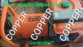 Scrapping a gas generator