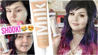 Milk Makeup Blur Liquid Matte Foundation First Impression | Fair + Combo Skin