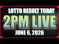 Lotto Result Today June 6 2026 2pm Ez2 Swertres Pcso 