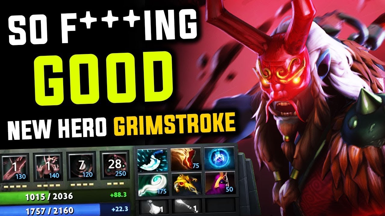 This New Hero Grimstroke Is So Fing Good Pro Gameplay By Bryle Dota 2