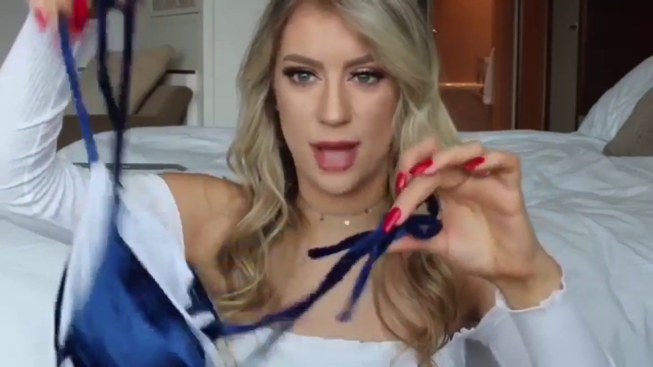 ashly schwan’s bikini haul but every time she says cheeky it gets