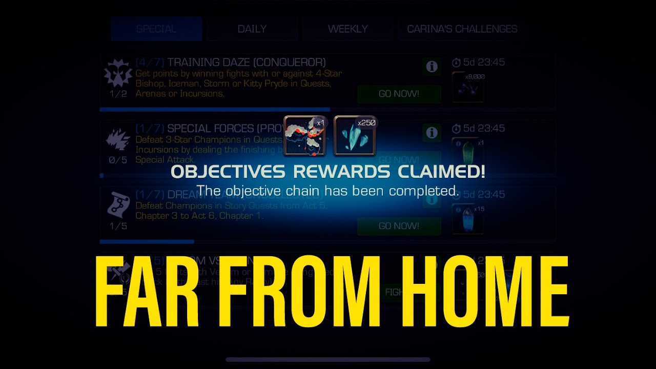 Far From Home Solo Objective Target | Marvel Contest Of Champions