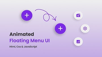 Animated Floating Action Menu Using Html Css and JavaScript | Crown Coder
