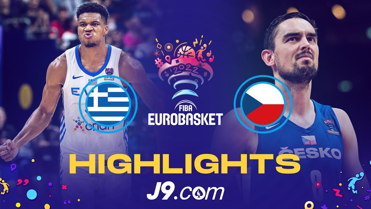 Greece 🇬🇷 - Czech Republic 🇨🇿 Round of 16 Game Highlights - FIBA # EuroBasket 2022