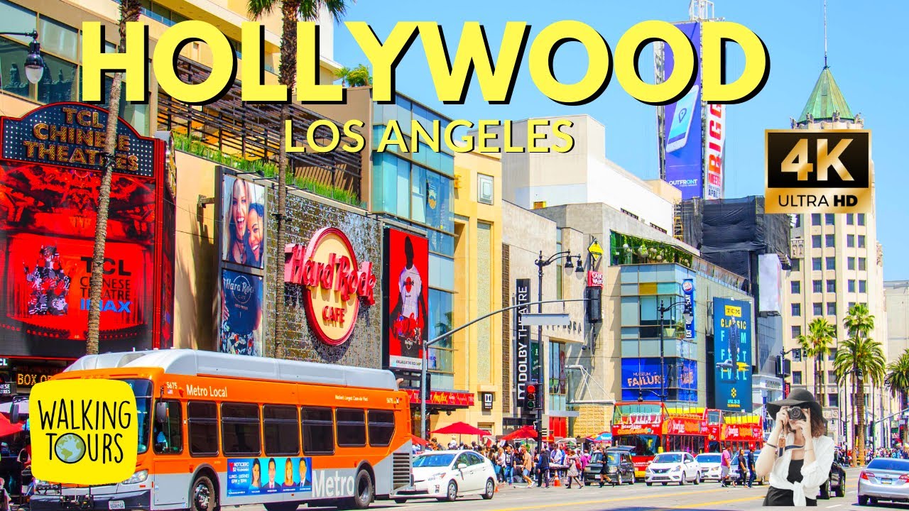 Hollywood Highland Walk of Fame | TCL Chinese Theatre | USA Travel | 4K ...