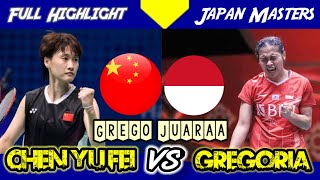 Final Match - Gregoria 🇮🇩 vs🇨🇳 chen yu fei Japan masters | 2023 terbaru