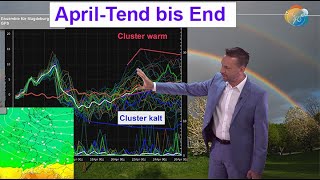 April-Trend bis Ende des Monats. Was kommt nach der Tal-Sohle? Kalter Cluster, warmer Cluster.