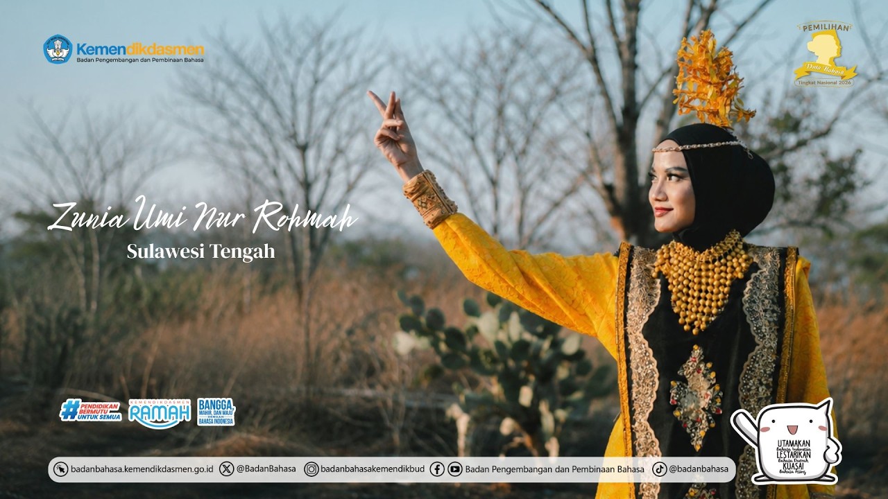 Zunia Umi Nur Rohmah, Duta Bahasa Nasional 2026, Provinsi Sulawesi Tengah