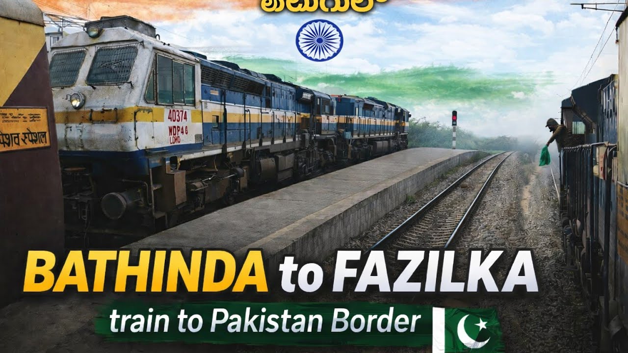 BATHINDA TO FAZILKA | TRAIN TO PAKISTAN BORDER | PUNJAB - THE INVISIBLE TRAVELLER