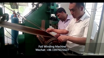 Dry Type Transformer Double Layer Foil Winding Machine , susan@ybapg.com