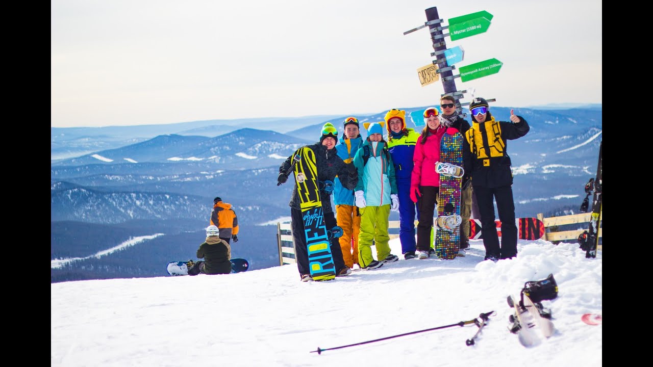 На Шерегеше начался горнолыжный сезон. - YouTube