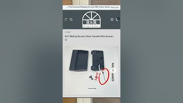 How to Replace a Screen Door Handle with a Pop Rivet Full Video linked below 👇