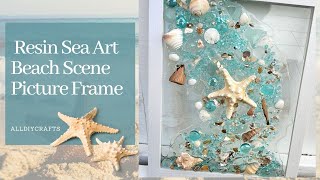 Resin Sea Art Beach Scene Picture Frame