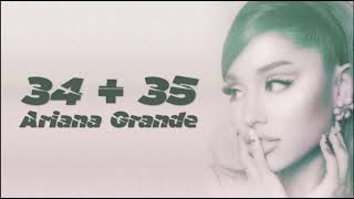 Ariana Grande - 34+35 (Acapella/Vocals Only) November 5, 2020