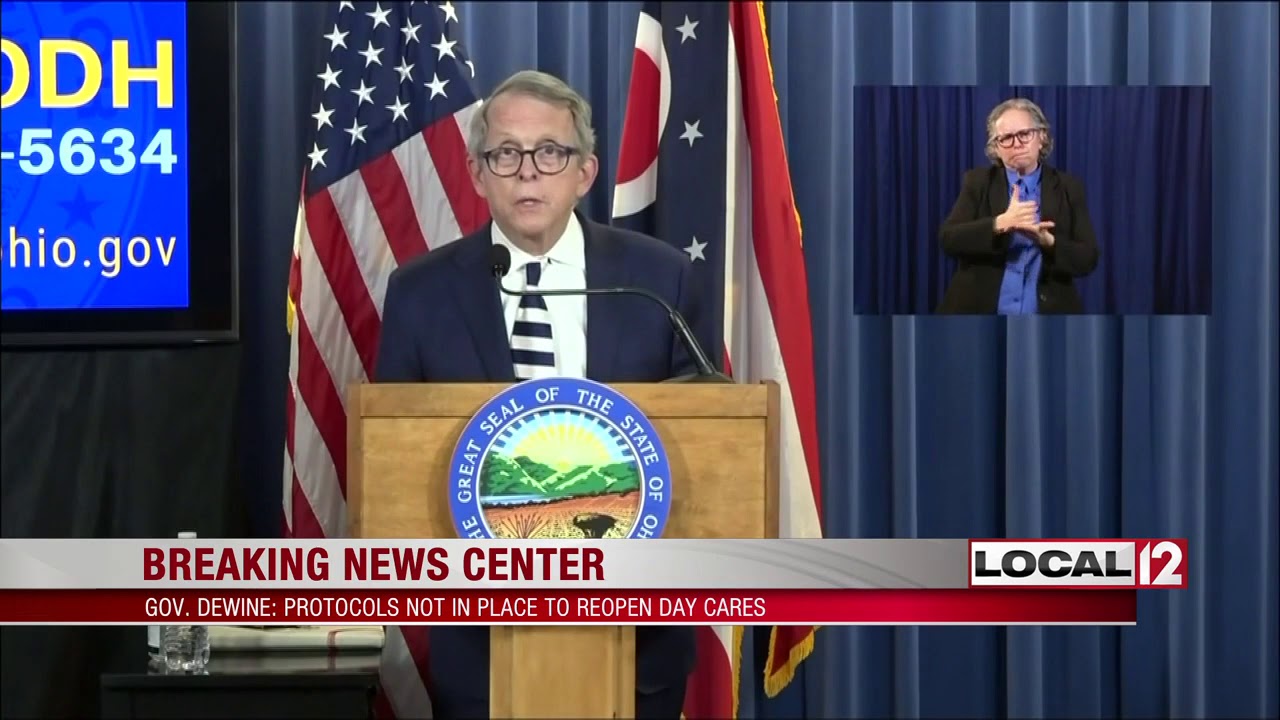 Ohio Gov. DeWine not ready to announce daycare reopening date
