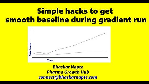 Simple hacks to get smooth baseline during gradient run