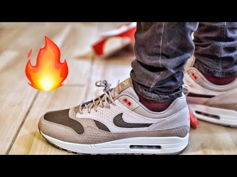 Nike Air Max 1 Cut Out Swoosh Moon Particle Unboxing and Review - YouTube