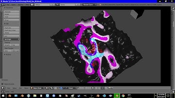 Perlin Worm based roads in a generated environment