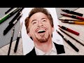 Drawing Robert Downey Jr  (Polychromos pencils)