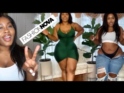 Fashion Nova Curve Try On Haul ft Megan Thee Stallion Collection & Jeans | Plus Size Haul