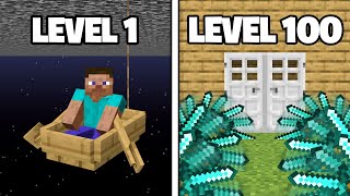 Testing Minecraft Traps From Level 1 to 100