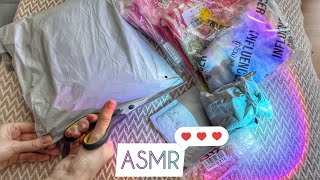 ASMR UNBOXING AliExpress + WB Распаковка заказов с ПРИМЕРКОЙ АСМР шёпот