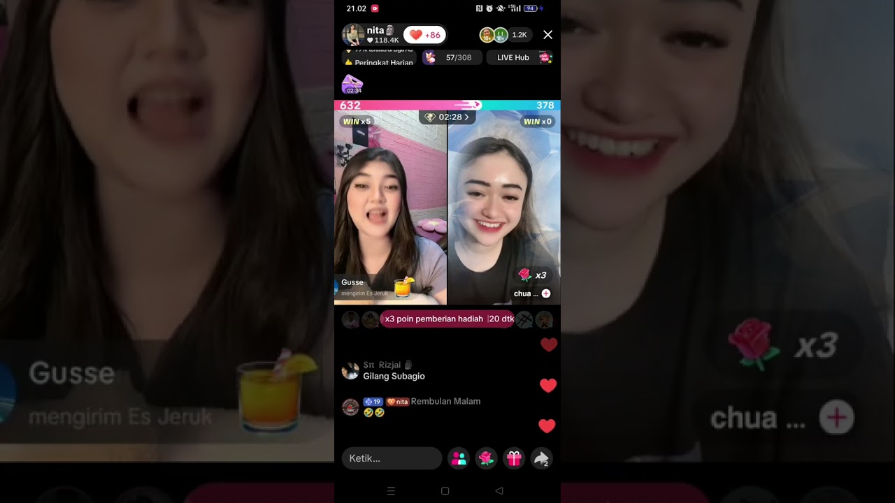 nita vs chua..🤭🤭#masiyun #fyp