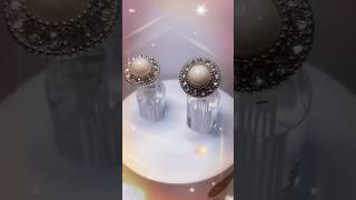 Wire Wrapped Vintage Button Rings